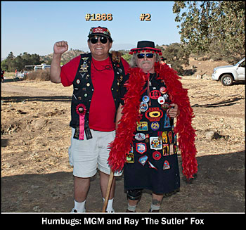 Humbugs 'Medium Green Mike' and Ray 'The Sutler' Fox enjoy the photo op.