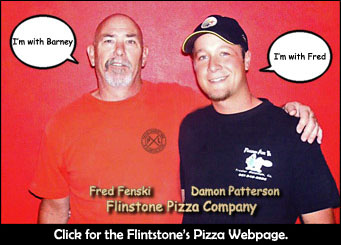 Go to the Flintstone's Pizza Facebook page and check out the menu.